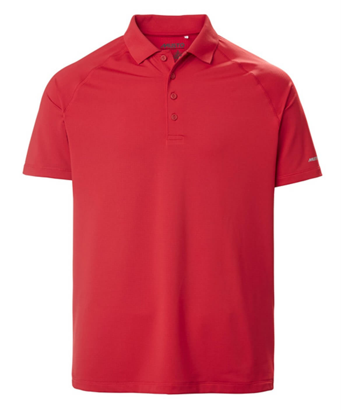 Musto Men's Evo Crew Sunblock Short-Sleeve Polo T-shirt Herre - True Red - True Red