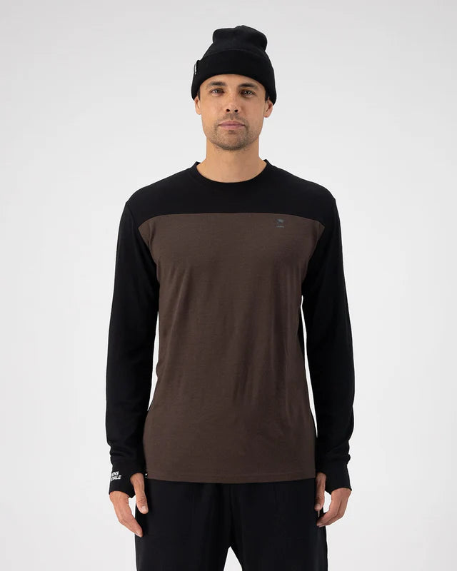 Mons Royale Yotei Merino Long Sleeve Skiundertrøje Herre -