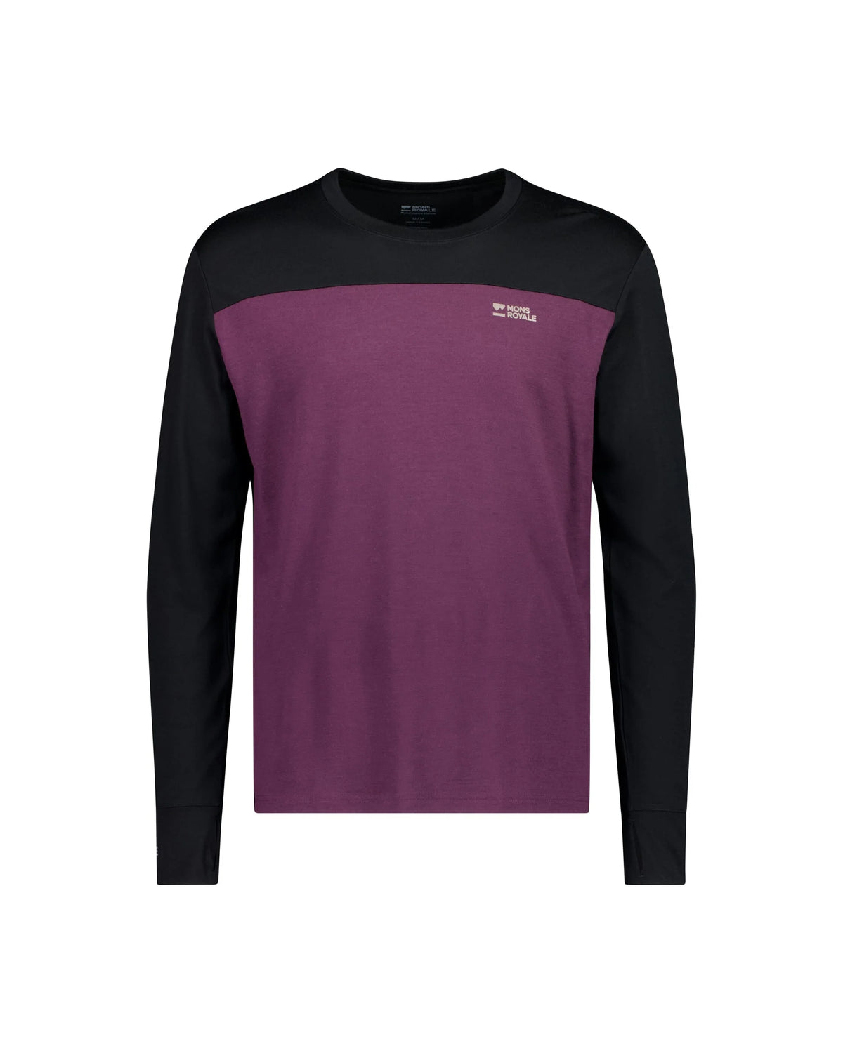 Mons Royale Yotei Merino Long Sleeve Skiundertrøje Herre – Fig / Black