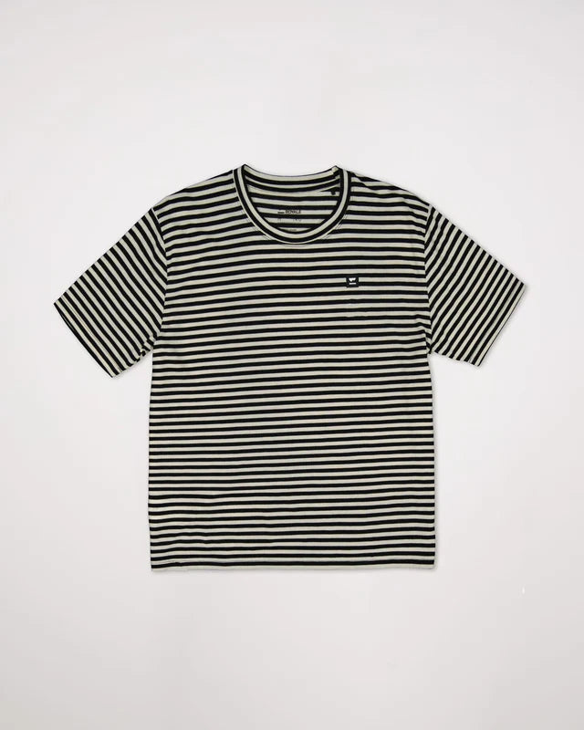 Mons Royale Icon Merino T-Shirt Dame - Stripe -