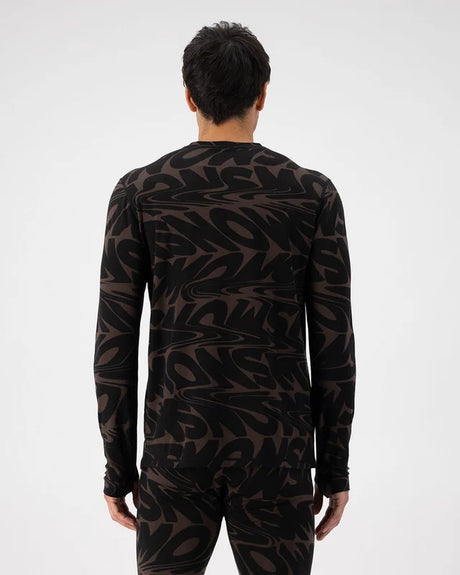 Mons Royale Cascade Merino Base Layer Long Sleeve Skiundertøj Sæt Herre - Signal Lost Cedar -