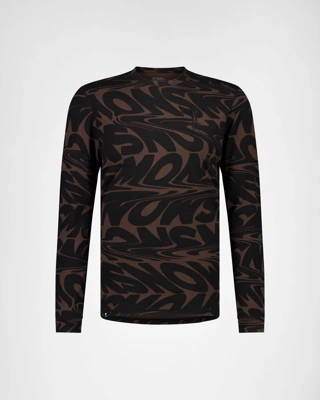 Mons Royale Cascade Merino Base Layer Long Sleeve Skiundertrøje Herre - Signal Lost Cedar