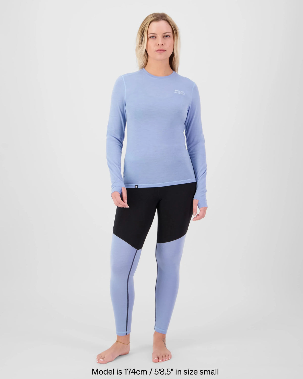 Mons Royale Cascade Merino Base Layer Long Sleeve Skiundertrøje Dame – Moonstone