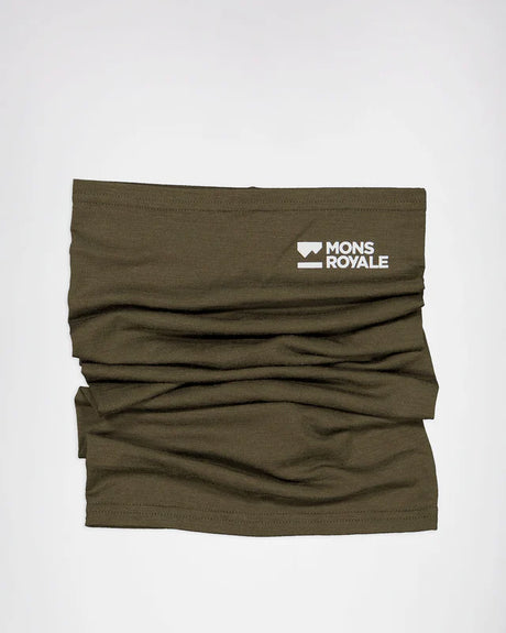 Mons Royale Daily Dose Merino Neckwarmer Halsedisse Dame / Herre - Dark Olive One-size