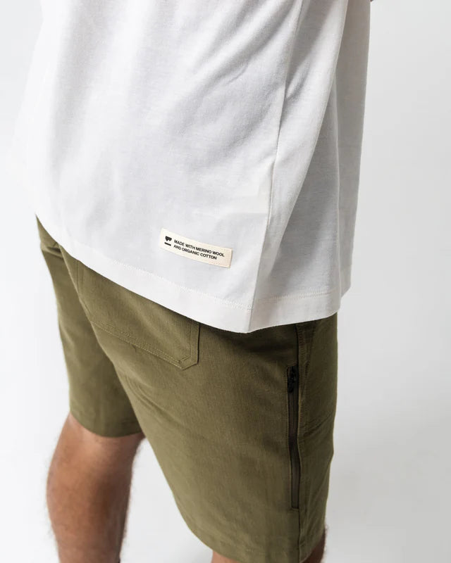 Mons Royale Yonder Merino Organic Cotton T-Shirt Herre -