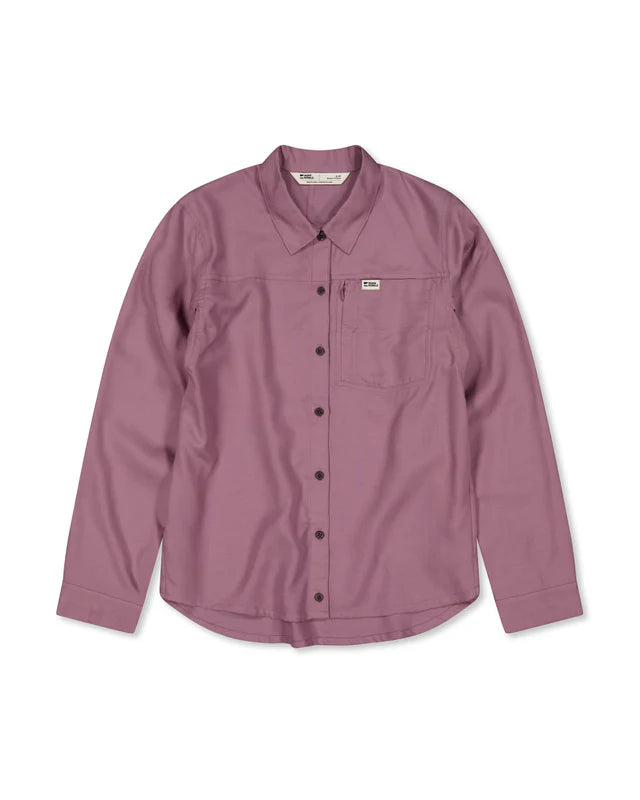 Mons Royale AT Merino Short Sleeve Shirt Langærmet Skjorte Dame - Sierra Pink -