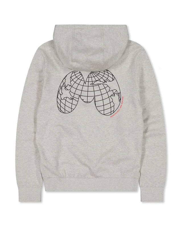 Mons Royale Inversion Merino Hoodie Hættetrøje Dame - Light Grey Heather -