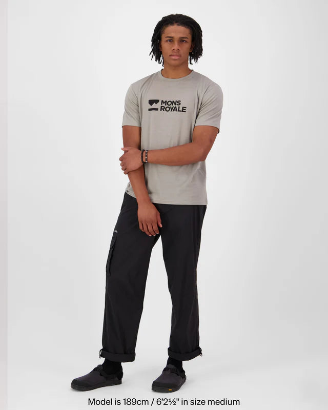 Mons Royale Icon Merino T-Shirt Herre - Dried Sage -