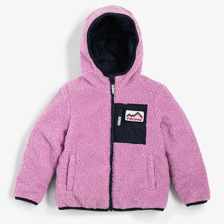Viking Play Reversible Pile Jacket Vendbar Børnejakke - Lavender