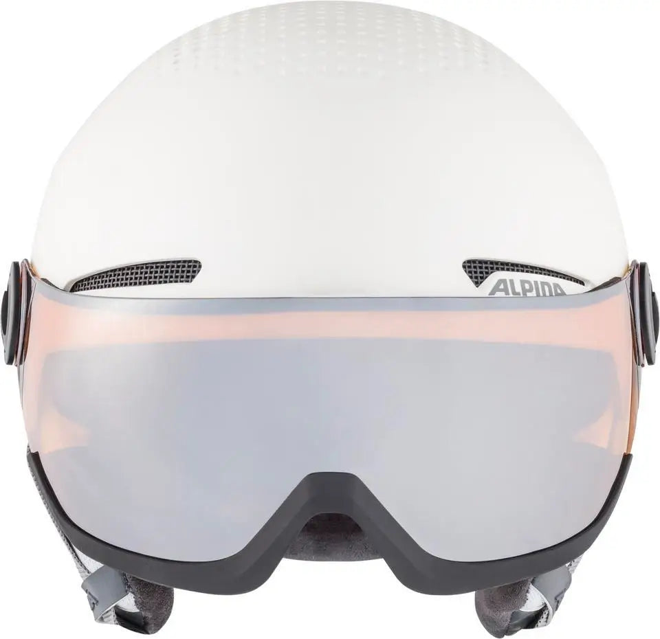 Alpina Arber Visor Q-Lite Skihjelm Dame / Herre - White Matt -