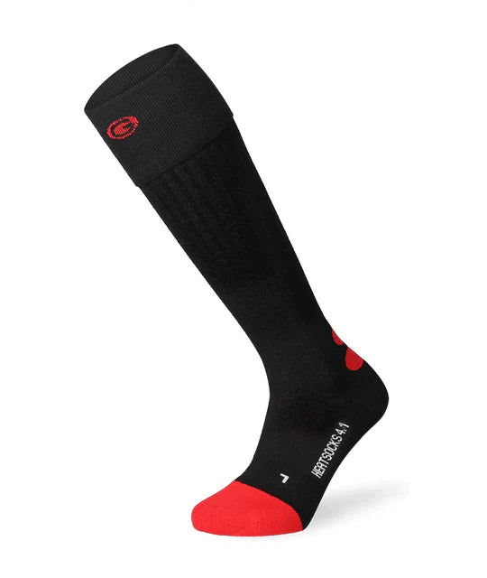 Lenz Heat Sock 4.1 Toe Cap Varmesokker - Skisokker med varme - Black