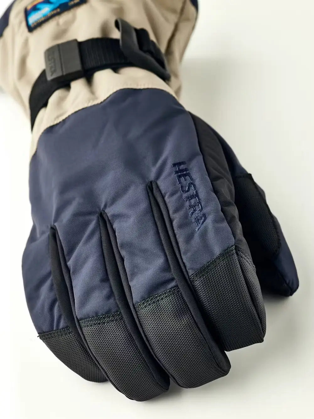 Hestra Gauntlet Sr 5-finger Skihandsker - Dark navy / Beige -