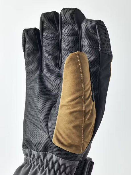 Hestra Gauntlet Sr 5-finger Skihandsker - Sand/Graphite -