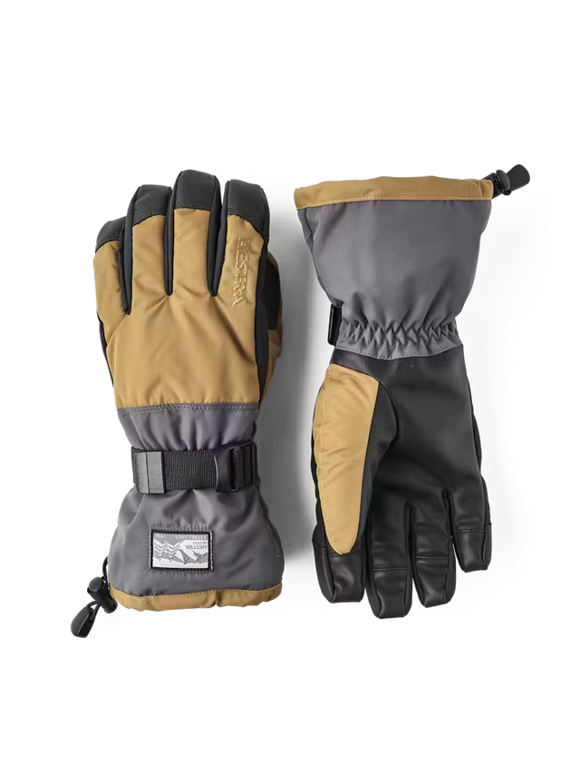 Hestra Gauntlet Sr 5-finger Skihandsker - Sand/Graphite - Sand Graphite