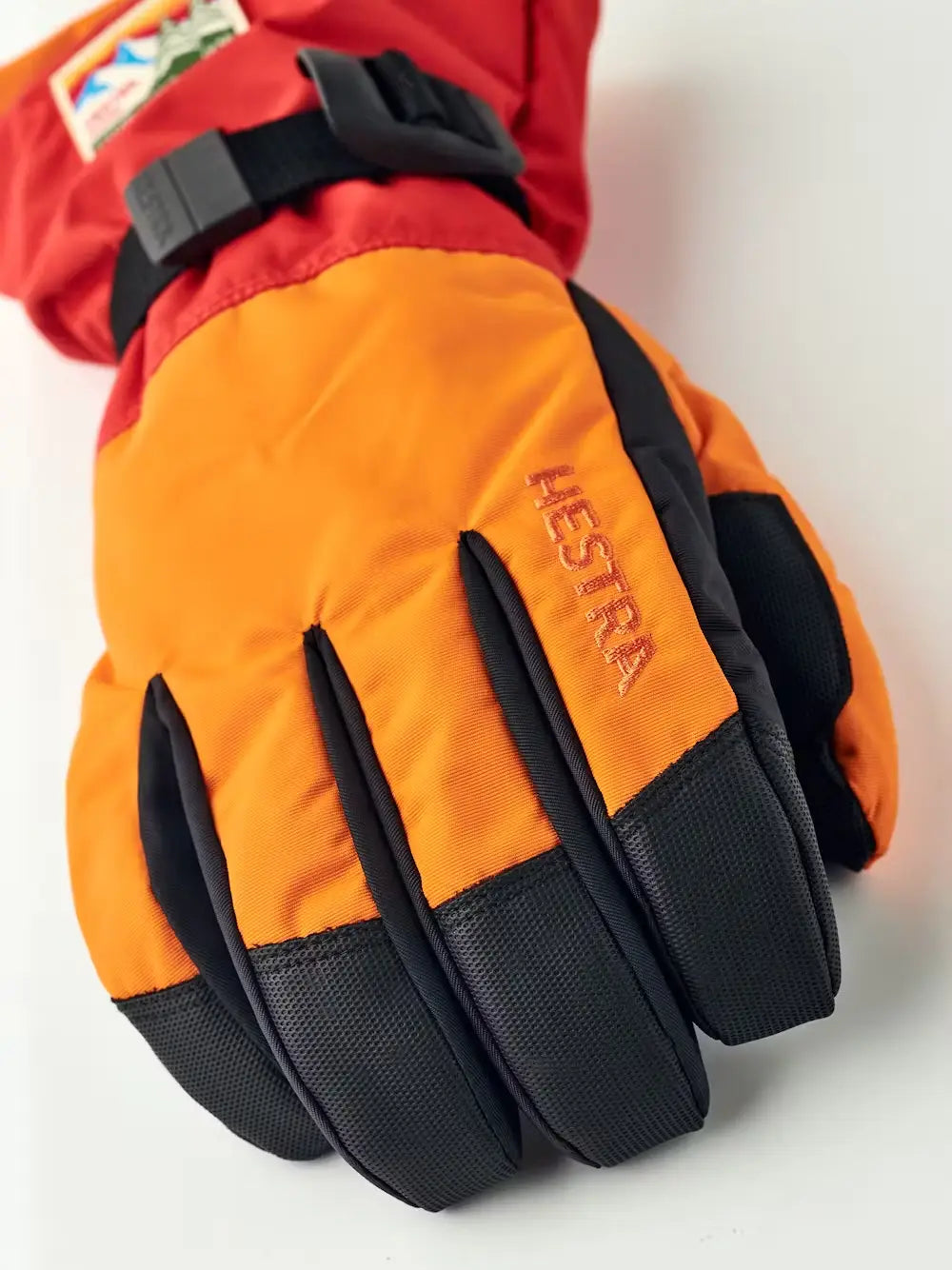 Hestra Gauntlet Sr 5-finger Skihandsker - Orange / Light red -