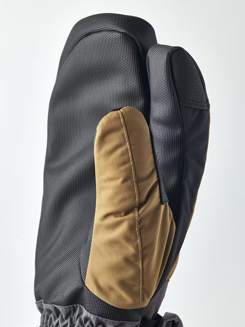 Hestra Gauntlet Sr 3-finger Skihandsker Dame / Herre - Dark sand/Graphite -