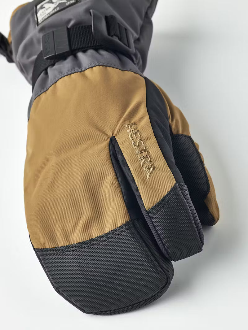 Hestra Gauntlet Sr 3-finger Skihandsker Dame / Herre - Dark sand/Graphite -