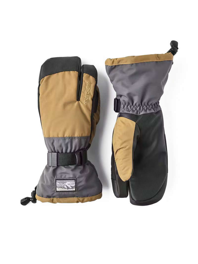 Hestra Gauntlet Sr 3-finger Skihandsker Dame / Herre - Dark sand/Graphite - Dark Sand Graphite