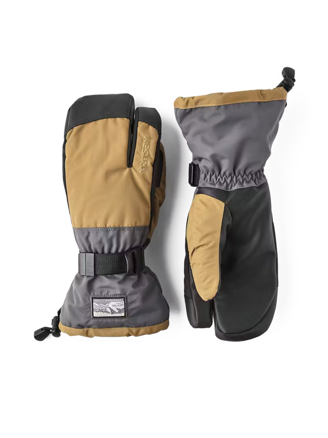 Hestra Gauntlet Sr 3-finger Skihandsker Dame / Herre - Dark sand/Graphite - Dark Sand Graphite