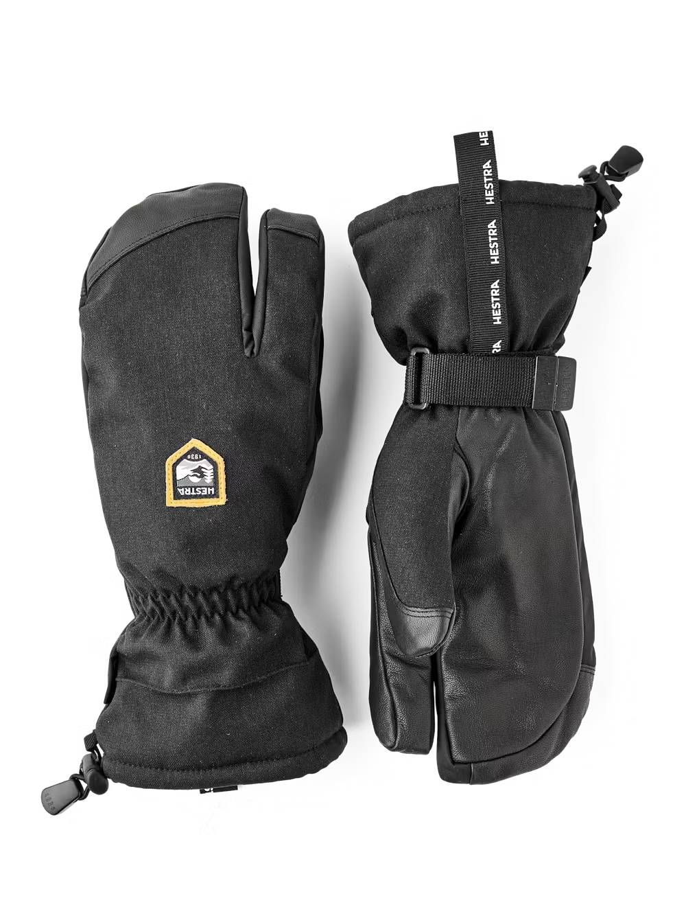 Hestra CZone Mountain - 3 finger Skihandsker Dame / Herre - Black - Black