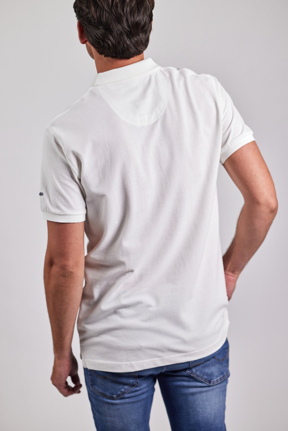 Sebago Philson Polo Pique Polo T-shirt Herre - White -