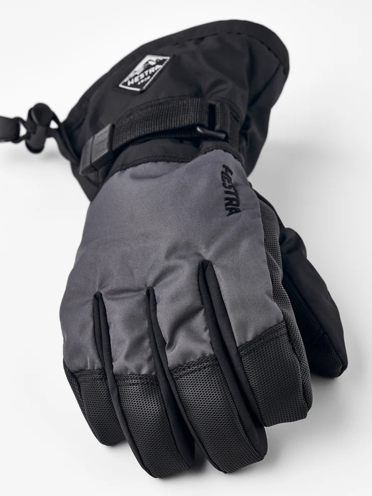Hestra Gauntlet CZone Jr. 5-finger Skihandsker Børn - Graphite/Black