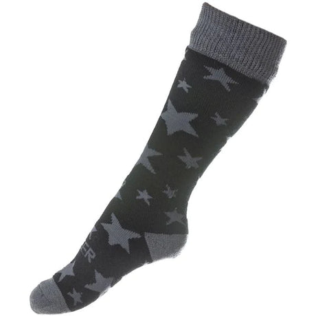 Seger Stars Ski Sock Skistrømper Børn - Black / Asphalt - Black Asphalt