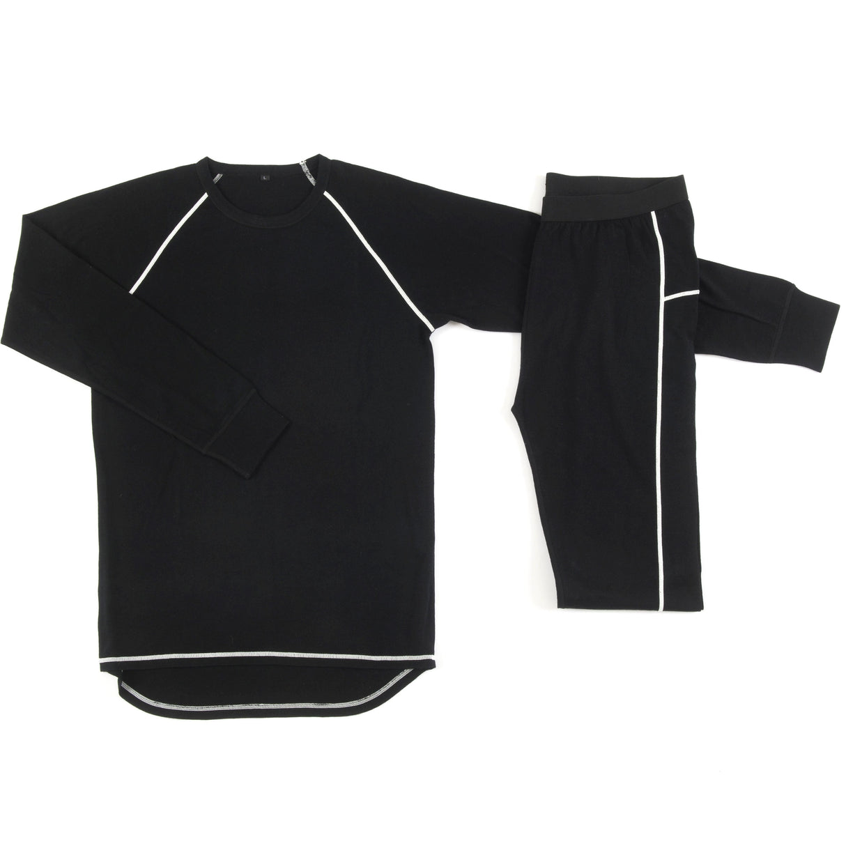 Cold Merinould Skiundertøj Sæt Børn - Black