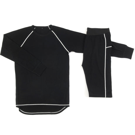 Cold Merinould Skiundertøj Sæt Børn - Black