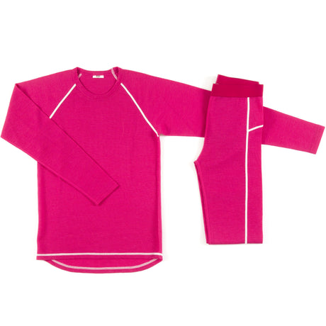 Cold Merinould Skiundertøj Sæt Børn - Pink
