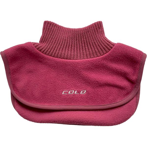 Cold Mini Fleece Neck Warmer Halsedisse til børn - Dark Coral One-size