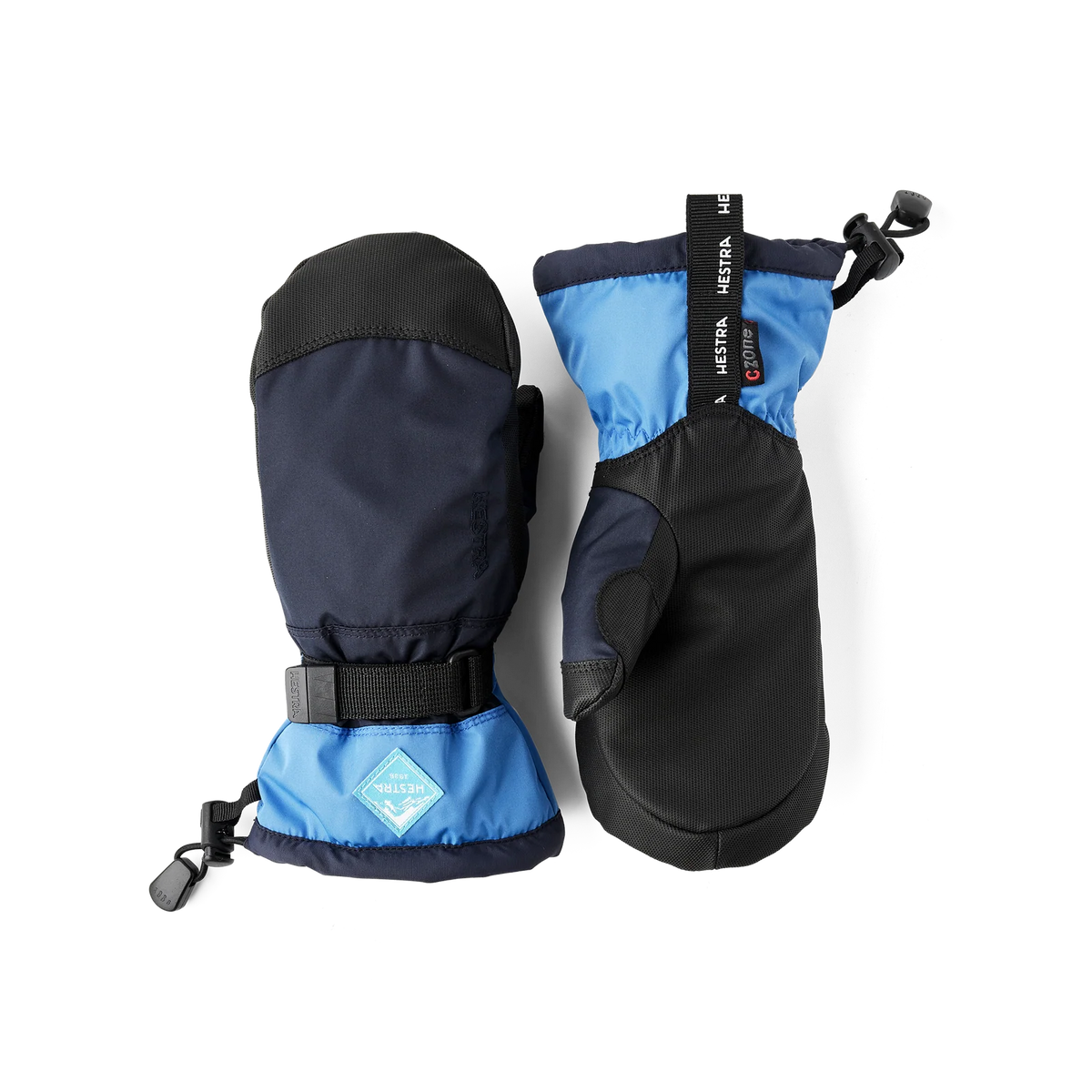 Hestra Gauntlet CZone Jr. Skiluffer Børn - Dark navy & Sky blue