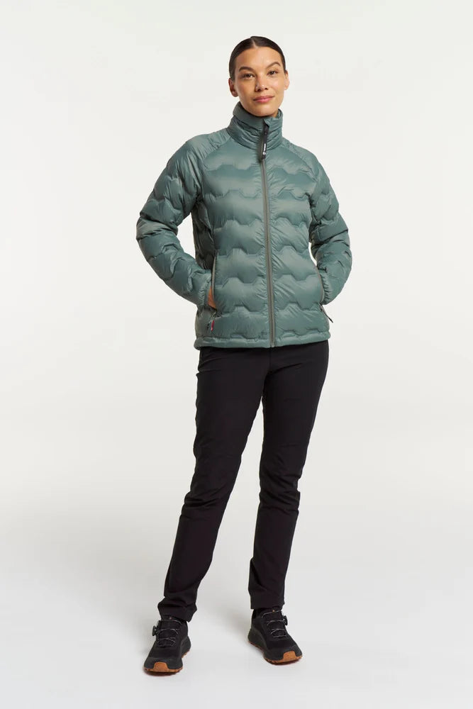 Tenson TXlite Shibui Collar Down Jakke Dame - Grey Green -