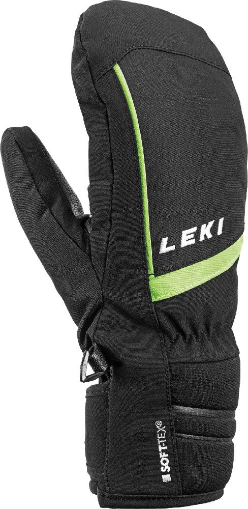 Leki Max Junior Mitt Skiluffer Børn - Black Lime