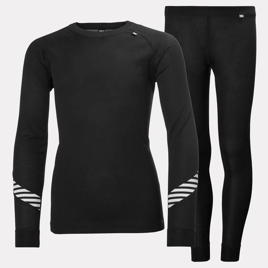 Helly Hansen Juniors' HH LIFA® Base Layer Set Skiundertøj Børn - Black