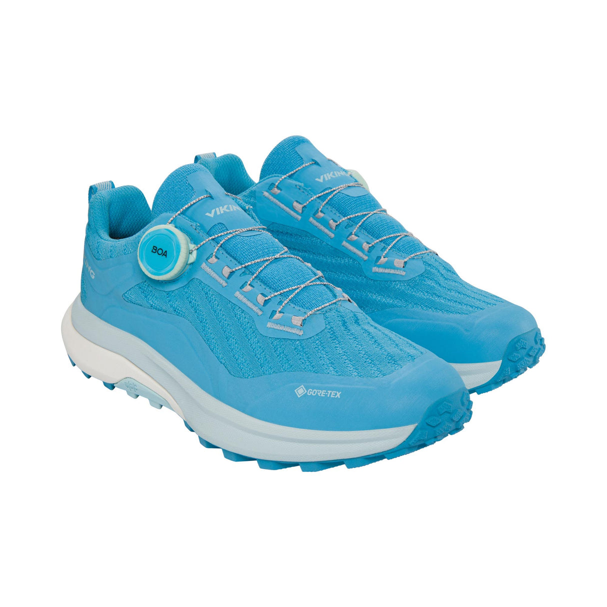 Viking Anaconda Trail Low Women's Hiking Shoes Vandresko Dame - Aqua/White -