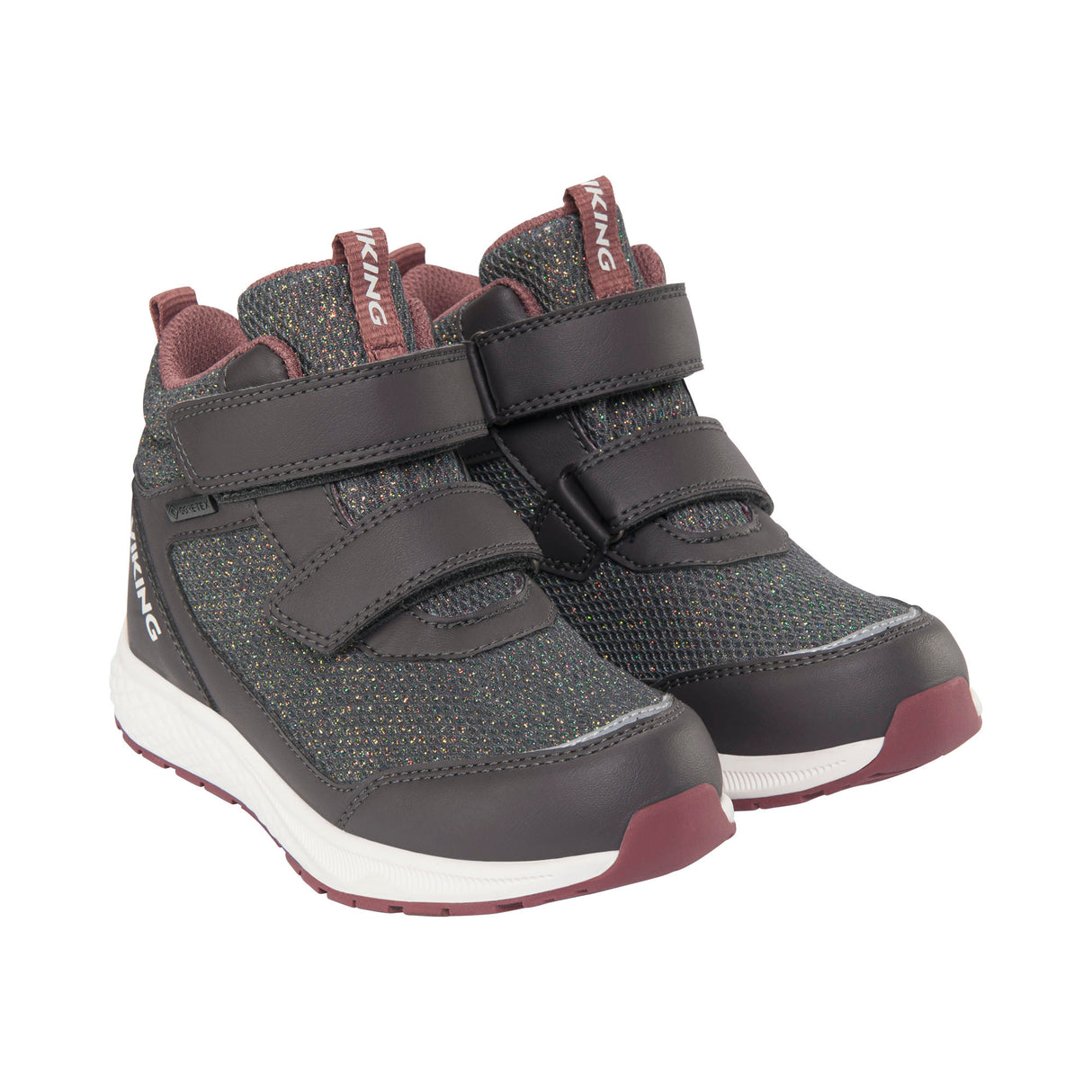 Viking Bouncy Glitter Mid GTX 2V Børnesko - Charcoal