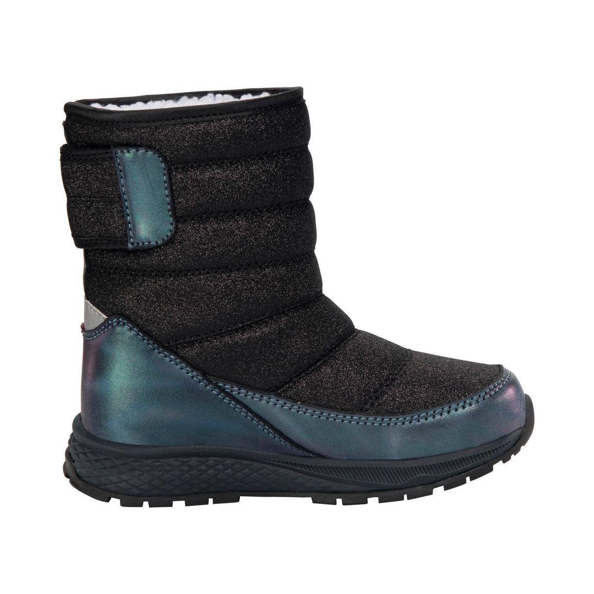 Viking Equip Glitter Warm WP Pull-on Vinterstøvler Børn - Black