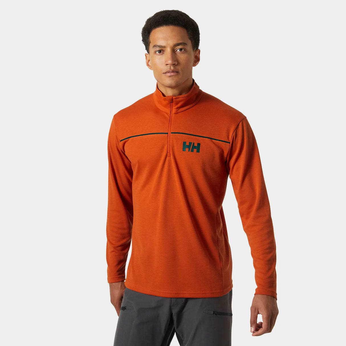 Helly Hansen Men's HP Quick-Dry Half-Zip Skiundertrøje Herre - Patrol Orange -