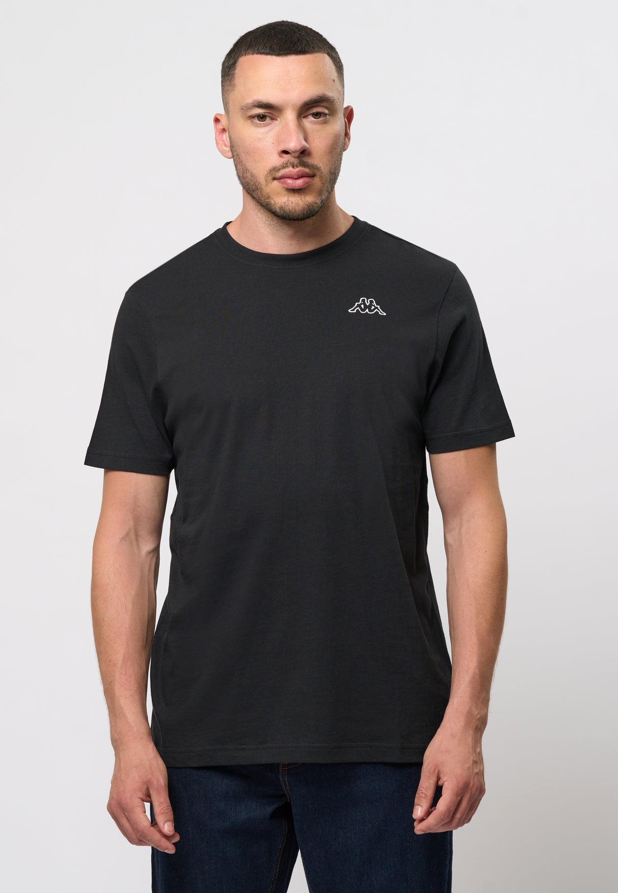 Kappa Logo Cafers T-shirt Herre - Black -