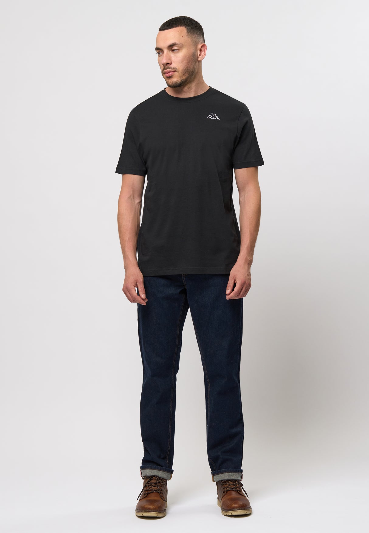 Kappa Logo Cafers T-shirt Herre - Black -