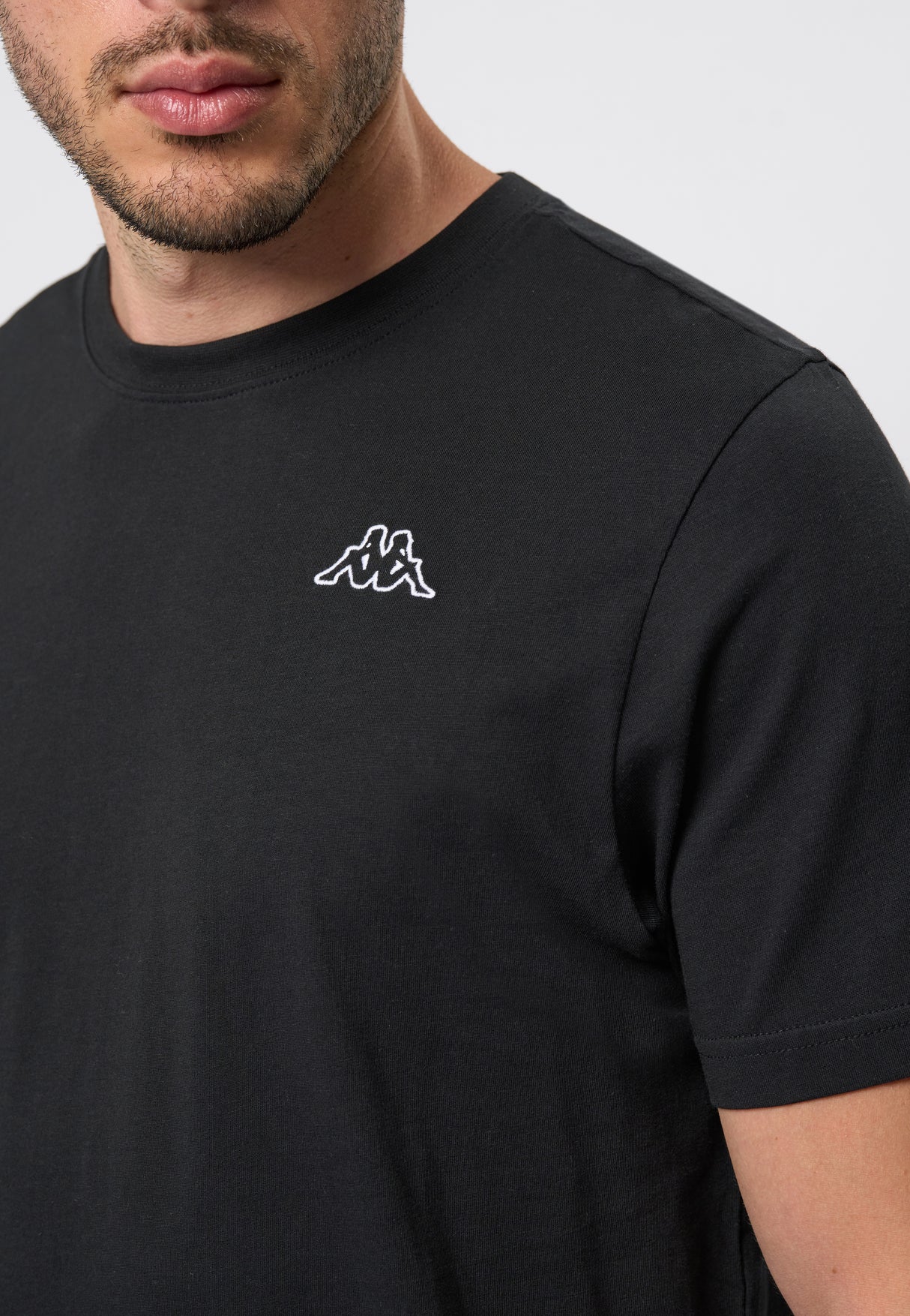 Kappa Logo Cafers T-shirt Herre - Black -