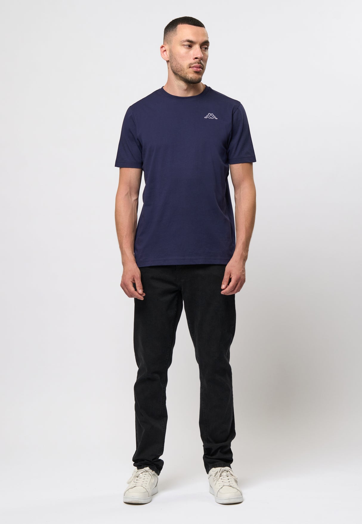 Kappa Logo Cafers T-shirt Herre - Blue Marine -