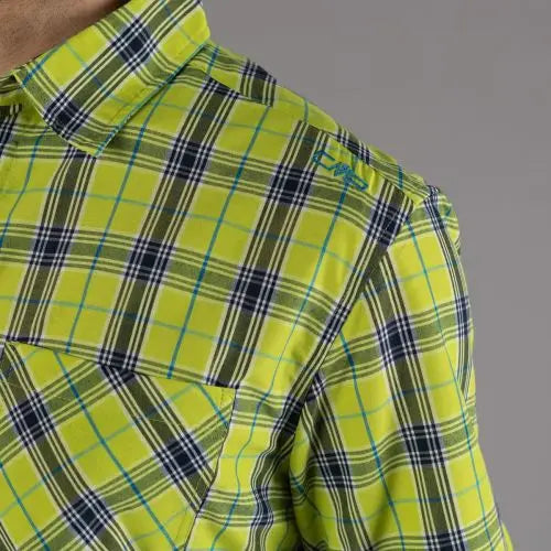CMP Man Shirt Kortærmet Skjorte Herre - Oilgreen-Moss-Zolfo -