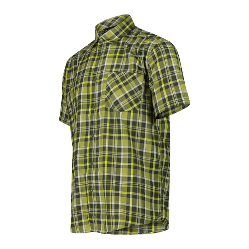 CMP Man Shirt Kortærmet Skjorte Herre - Oilgreen-Moss-Zolfo -