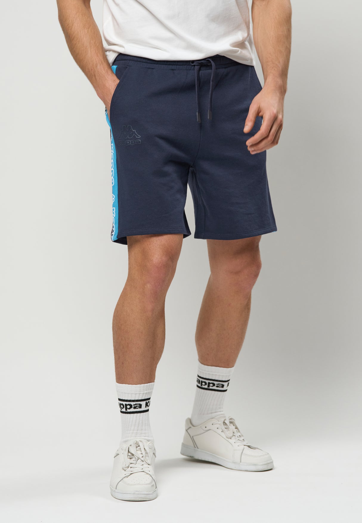 Kappa Logo Tape Gerri Shorts - Blue Marine -