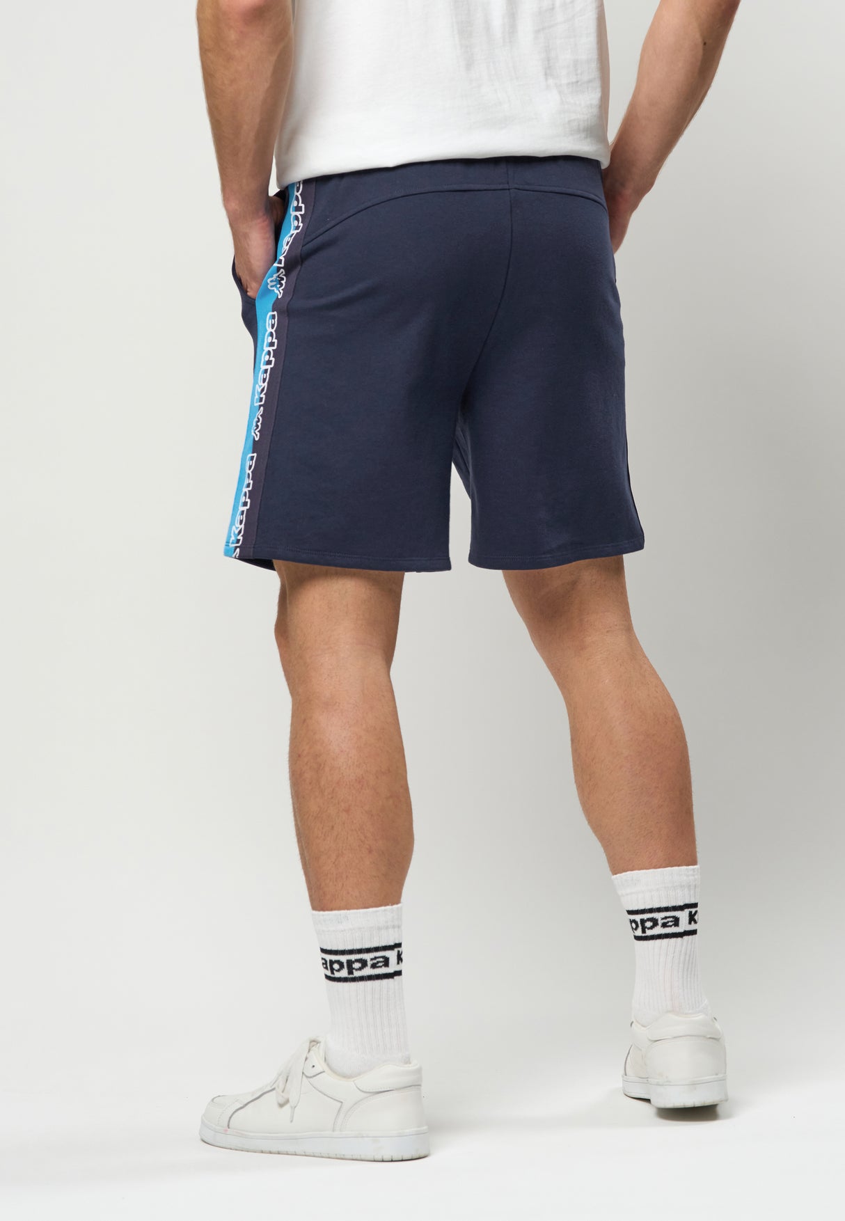 Kappa Logo Tape Gerri Shorts - Blue Marine -