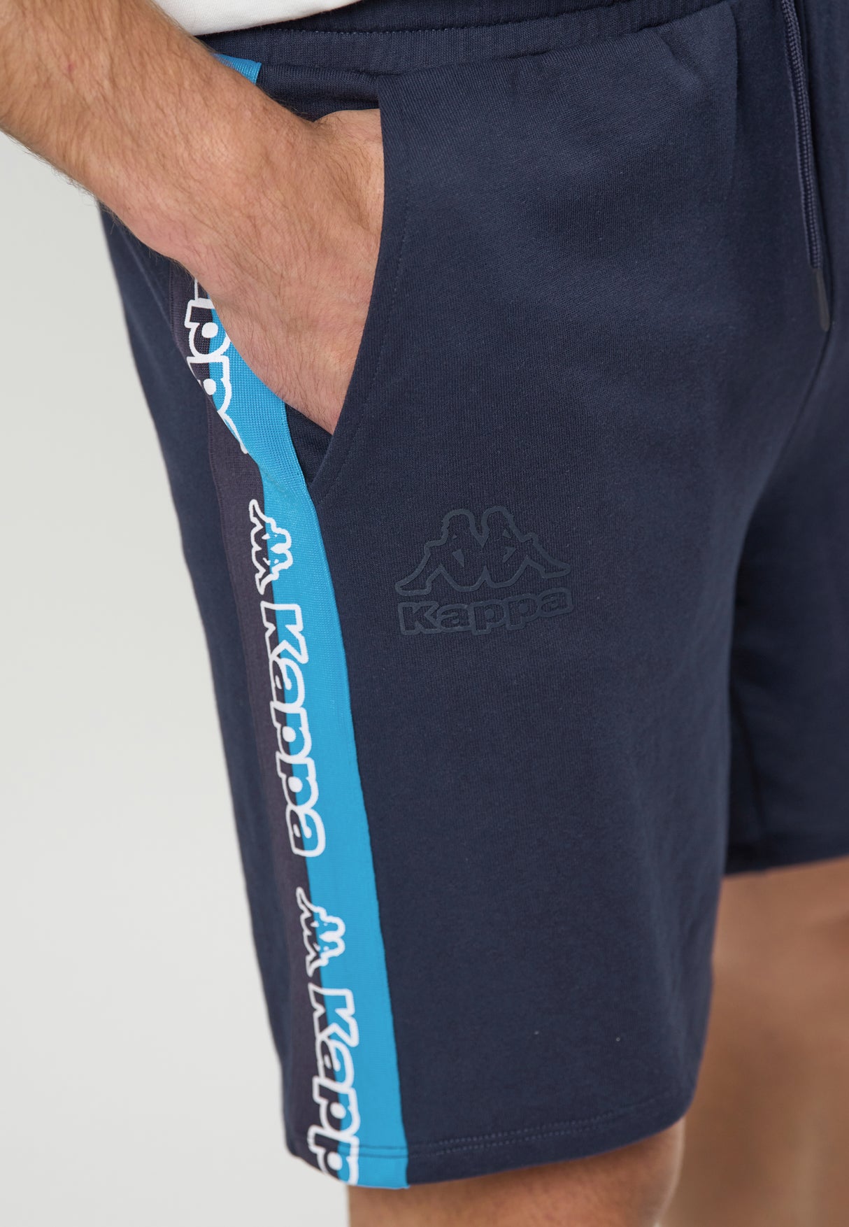 Kappa Logo Tape Gerri Shorts - Blue Marine -