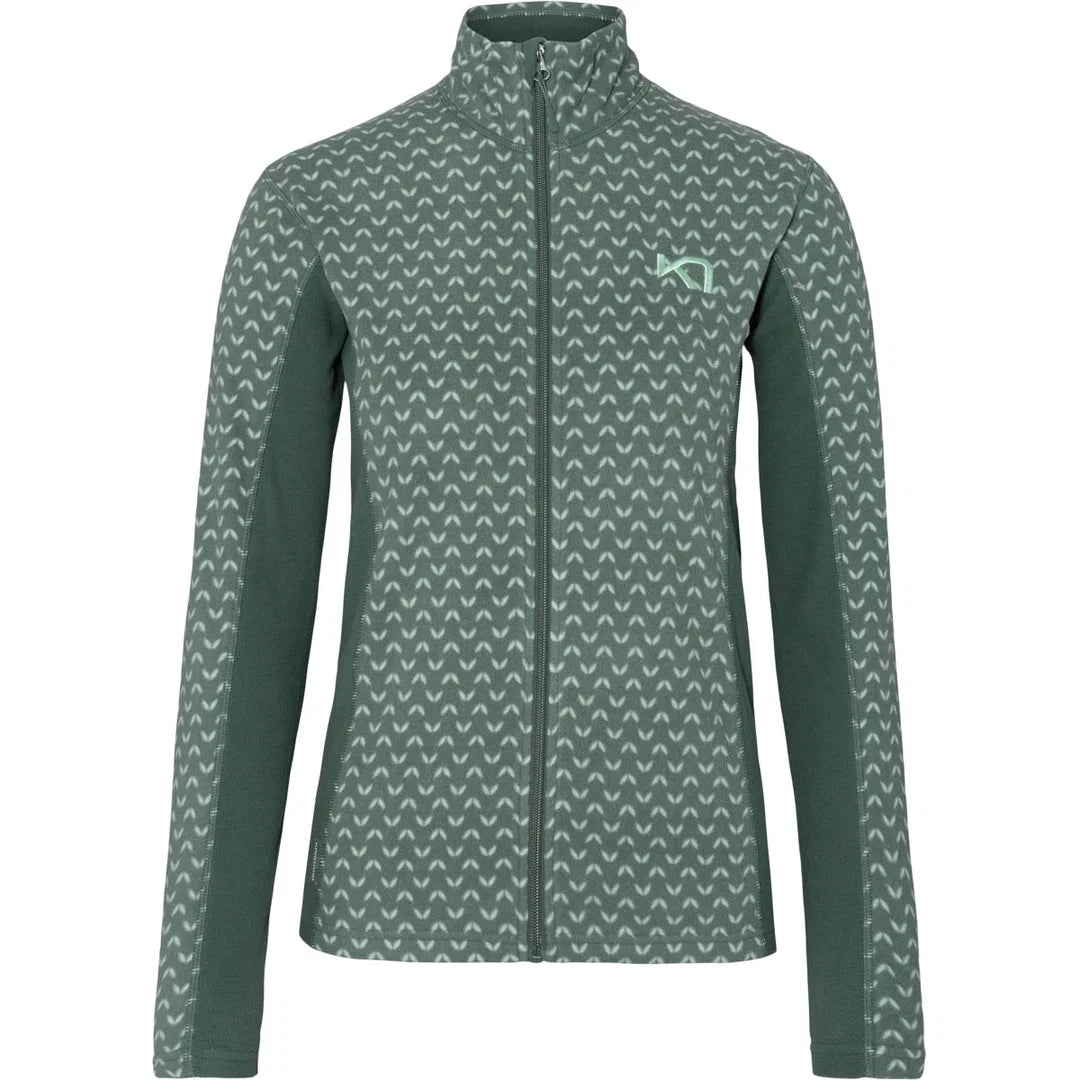 Kari Traa Lus Fleecetrøje Dame - Murk Green - Murk Green