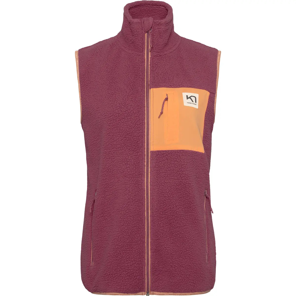 Kari Traa Røthe Fleece Vest Dame - Plum -